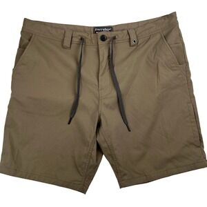 686 Everywhere Hybrid Technical Shorts Mens Brown Hiking Utility Size 36